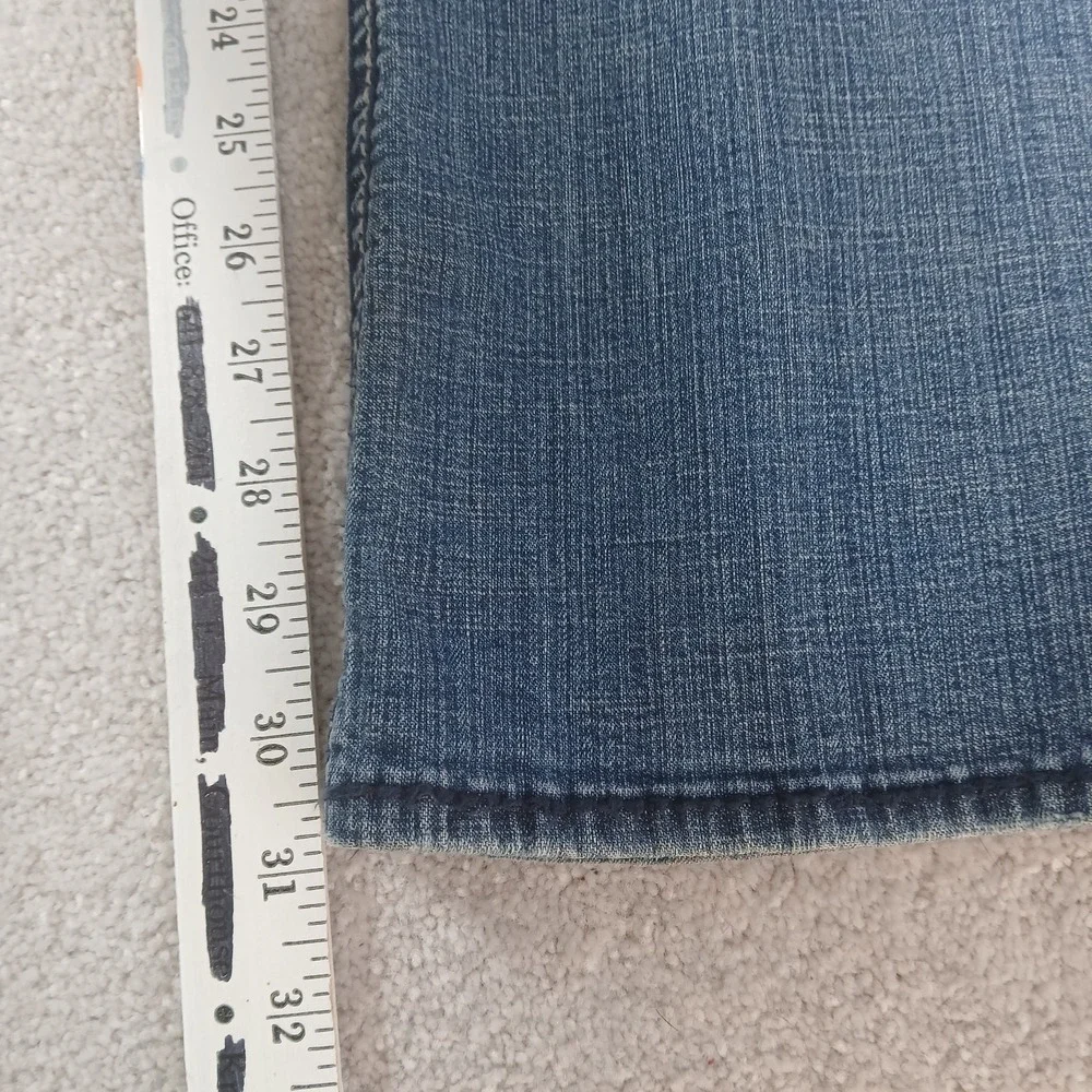 Hydraulic Lola Curvy Almost Bootcut Jeans Women 17/18 Blue Denim Distressed - Picture 5 of 15